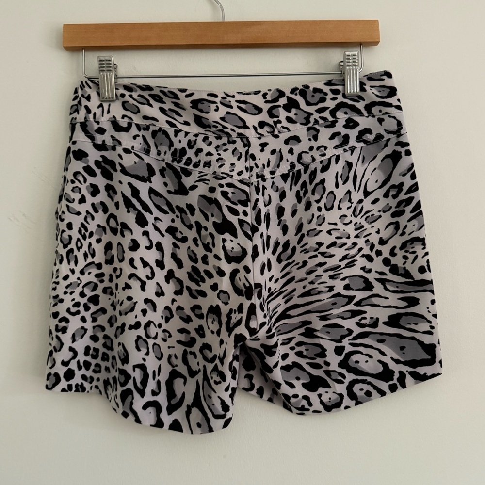 Cache Leopard Print Shorts Size 2 - Picture 2 of 5